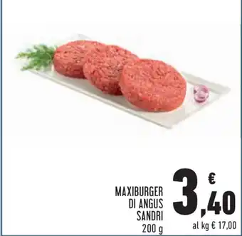 Conad Maxiburger di Angus Sandri 200g offerta