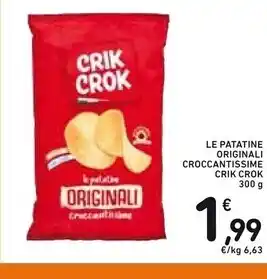 Spazio Conad Crik crok le patatine originali croccantissime offerta
