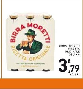 Spazio Conad Moretti birra ricetta originale offerta