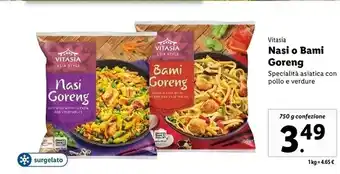 Lidl Vitasia nasi o bami goreng offerta