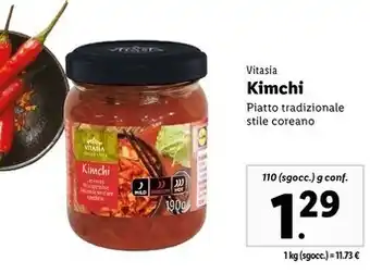 Lidl Vitasia kimchi offerta