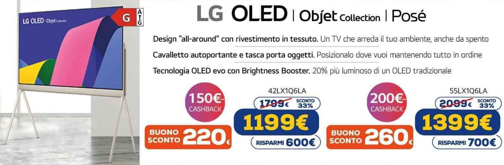 Euronics LG OLED 42LX1Q6LA offerta