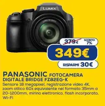 PANASONIC FOTOCAMERA DIGITALE BRIDGE FZ82EG-K