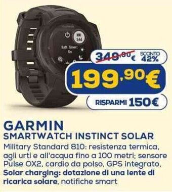 GARMIN SMARTWATCH INSTINCT SOLAR