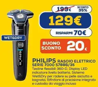 PHILIPS RASOIO ELETTRICO Serie 7000 S7886/35