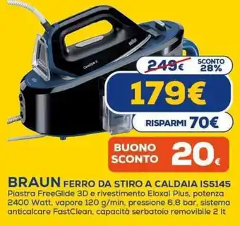 BRAUN FERRO DA STIRO A CALDAIA IS5145