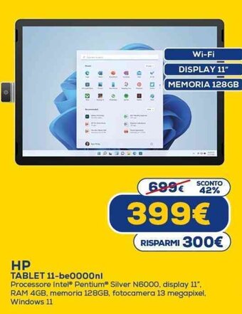 Euronics HP TABLET 11-be0000nl offerta