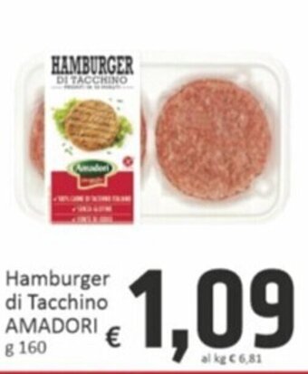 Hamburger di Tacchino AMADORI g 160