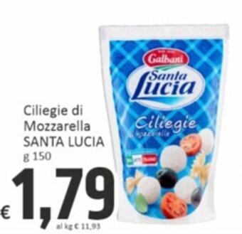 Paghi Poco Ciliegie di Mozzarella SANTA LUCIA g 150 offerta