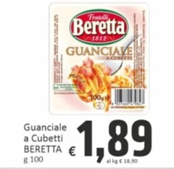 Paghi Poco Guanciale a Cubetti BERETTA g 100 offerta