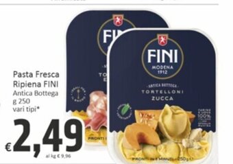 Paghi Poco Pasta Fresca Ripiena FINI Antica Bottega g 250 vari tipi* offerta