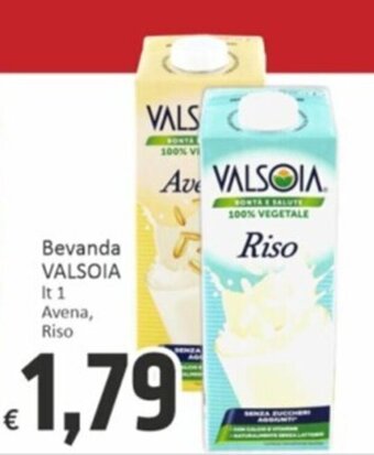 Bevanda VALSOIA It 1 Avena, Riso