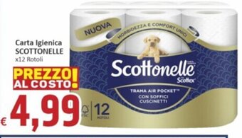 Paghi Poco Carta Igienica SCOTTONELLE x12 Rotoli offerta