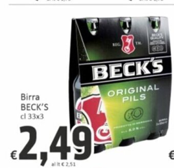 Birra BECK'S cl 33x3