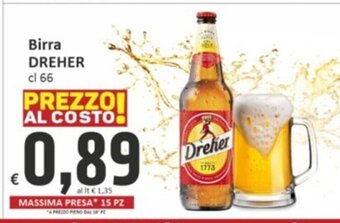 Paghi Poco Birra DREHER cl 66 offerta