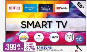 SAMSUNG SMART TV 55" 4K Ultra HD