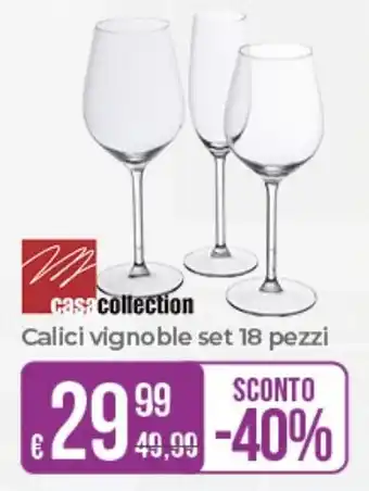 casa collection Calici vignoble set 18 pezzi