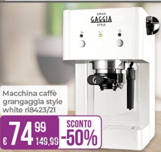 Portobello Macchina caffè grangaggia style white ri8423/21 offerta