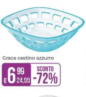 Grace cestino azzurro