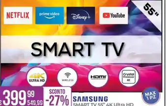 Samsung SMART TV 55" 4K Ultra HD