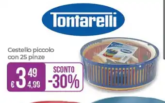Tontarelli Cestello piccolo con 25 pinze