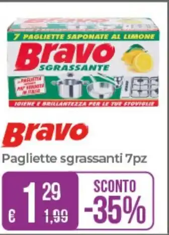 Bravo Pagliette sgrassanti 7pz