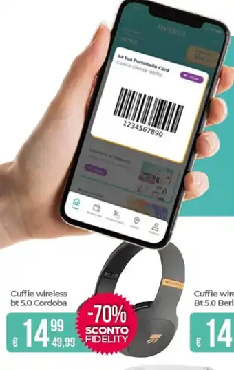 Cuffie wireless bt 5.0 Cordoba