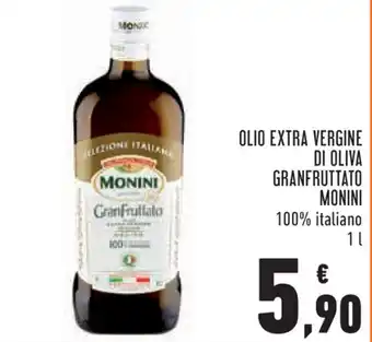 Conad Monini Olio Extra Vergine di Oliva Granfruttato 1l offerta