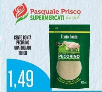 CENTO BONTÀ PECORINO GRATTUGIATO 100 GR