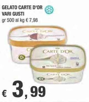 Crai GELATO CARTE D'OR Vari Gusti gr 500 offerta