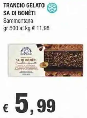 Crai TRANCIO GELATO SA DI BONÈT! Sammontana gr 500 offerta