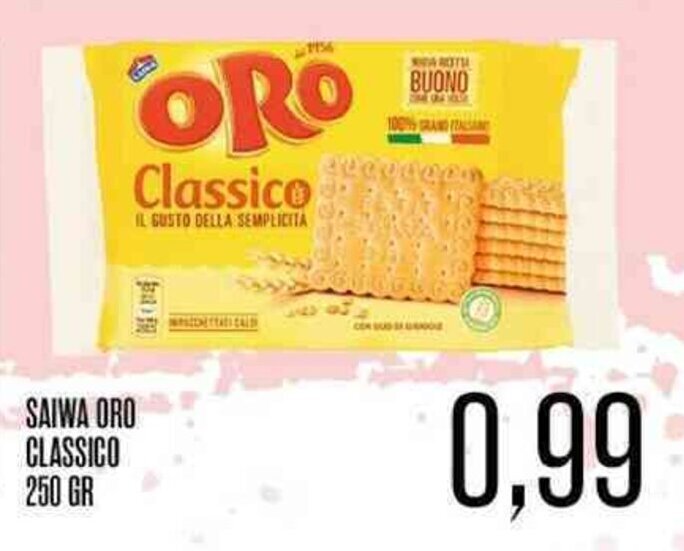 Supermercati Pasquale Prisco SAIWA ORO CLASSICO 250 GR offerta