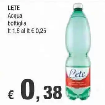 LETE Acqua bottiglia lt 1,5