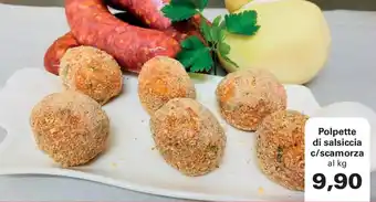 Polpette di salsiccia c/scamorza