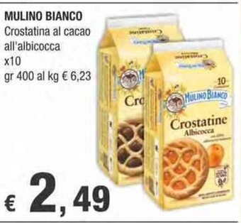 Crai MULINO BIANCO Crostatina al cacao all'albicocca x10 gr 400 offerta