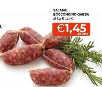 Mercatò Local SALAME BOCCONCINO GABBA offerta