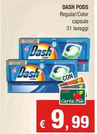 Crai DASH PODS Regular/Color capsule 31 lavaggi offerta