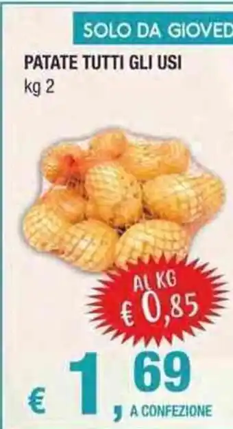 Crai PATATE TUTTI GLI USI kg 2 offerta