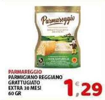 Mio Market PARMAREGGIO PARMIGIANO REGGIANO GRATTUGIATO EXTRA 30 MESI 60 GR offerta