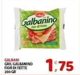 Mio Market GALBANI GRIL GALBANINO FIOR DI FETTE 200 GR offerta