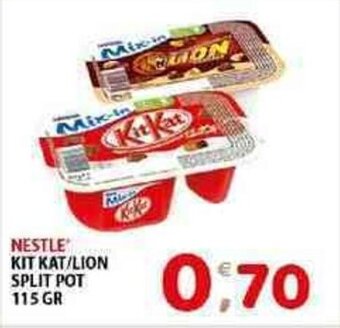 Mio Market NESTLE' KIT KAT/LION SPLIT POT 115 GR offerta