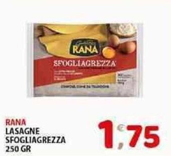 RANA LASAGNE SFOGLIAGREZZA 250 GR