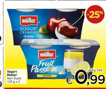 Crai Yogurt Muller Vari Gusti 125 g x 2 offerta