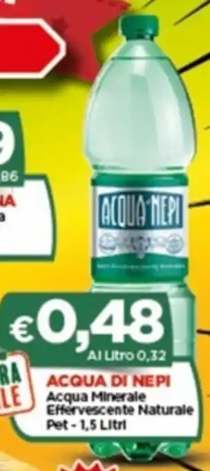 Crai ACQUA DI NE PI Acqua Minerale Effervescente Naturale Pet-1,5 Litri offerta