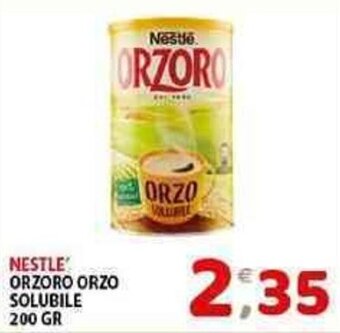 NESTLE' ORZORO ORZO SOLUBILE 200 GR