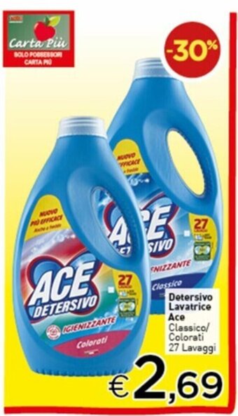 Detersivo Lavatrice Ace Classico/ Colorati 27 Lavaggi