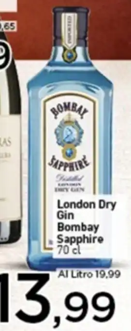 Crai London Dry Gin Bombay Sapphire 70 cl offerta