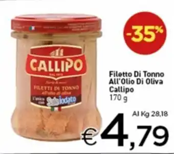 Crai Filetto Di Tonno All'Olio Di Oliva Callipo 170 g offerta