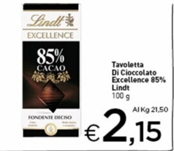 Tavoletta Di Cioccolato Excellence 85% Lindt 100 g