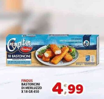FINDUS BASTONCINI DI MERLUZZO X 18 GR 450